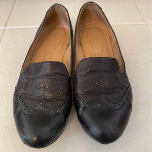Navy Blue Naturalizer Leather Studded Penny Loafer